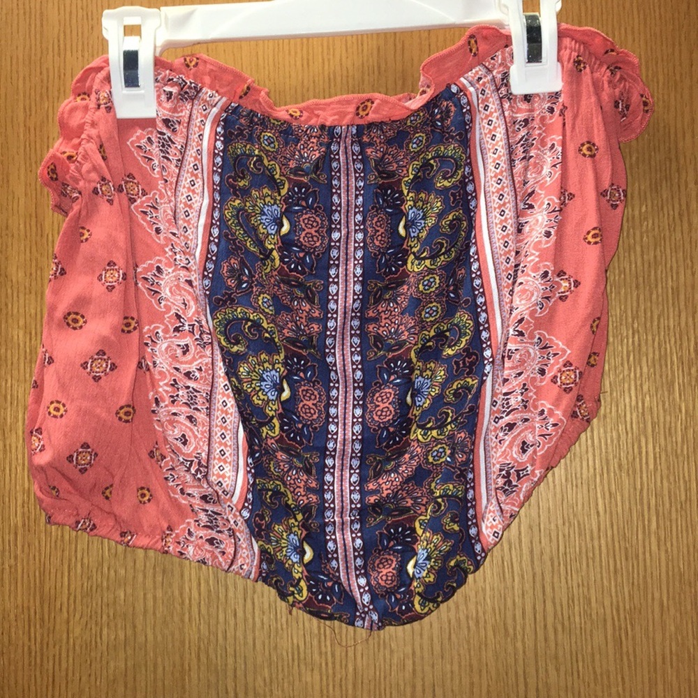Multi colored xhilaration strapless crop top